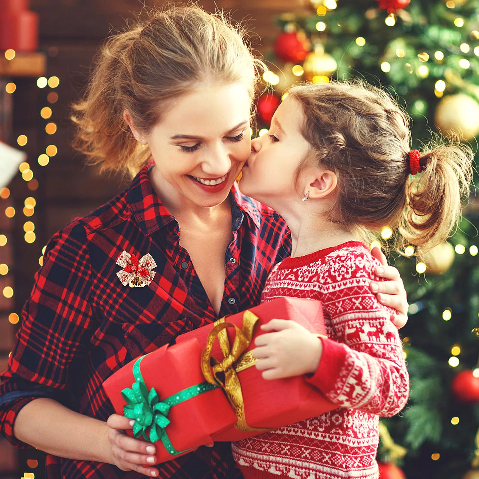 

1Pcs Christmas Decor Bows Premium Quality Beautifully Designed for Gift Wrapping Tree Ornament Xmas Party Decoration