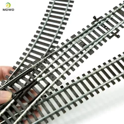 Ho scale 1/87 Train Track Model Railway Be Powered Nickel Silver Narrow Gauge Curved Track Turnout Track Model