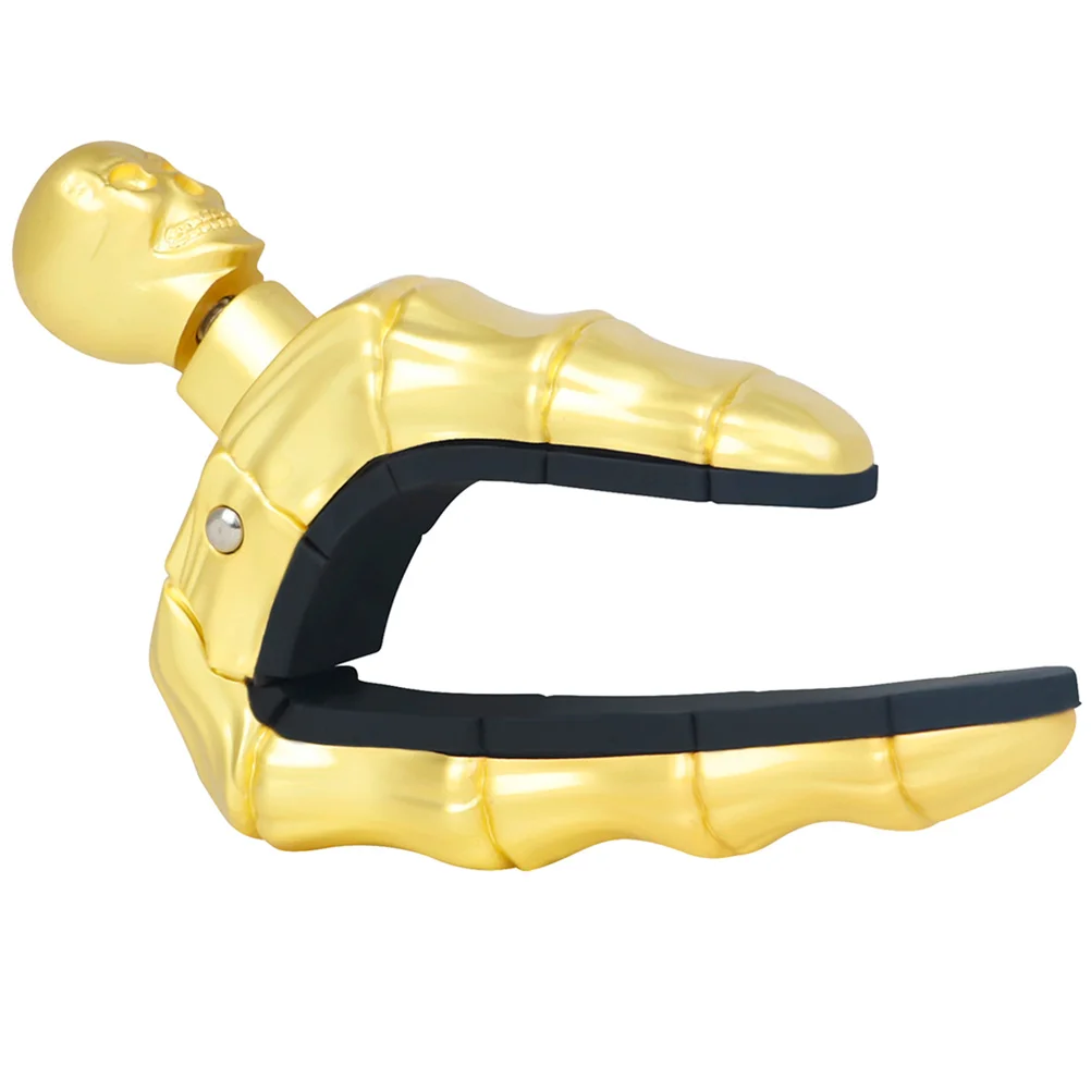 

Skull Capo for Guitar Ukulele Classical Instruments Golden Iron Box Zinc Alloy Non Slip Guitar Accessories Set