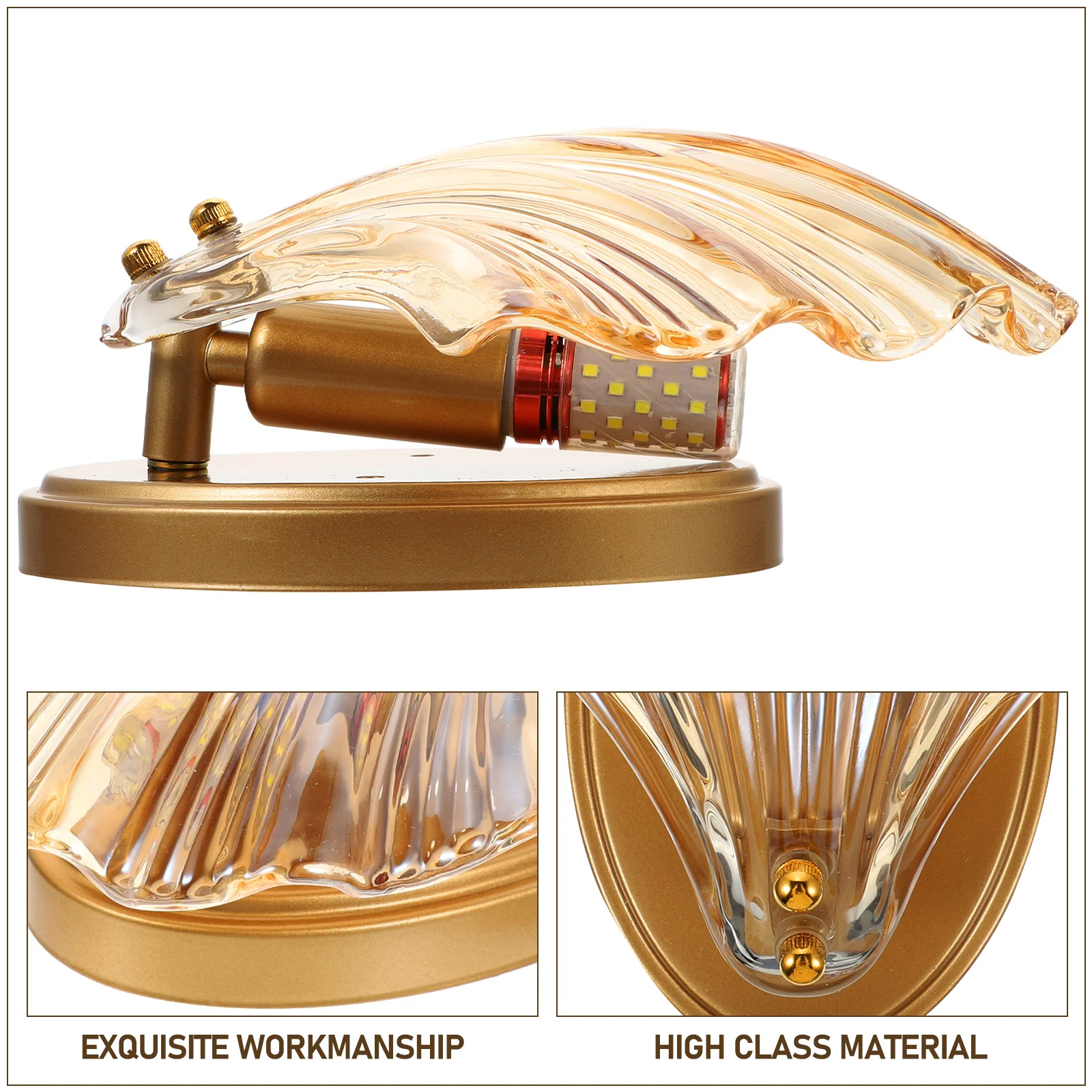 

1Pcs Wall Lamp Decorative Light Golden Finish Bedside Lamp for Household Hotel Hallway Kitchen Fashion Store Warm Ambient