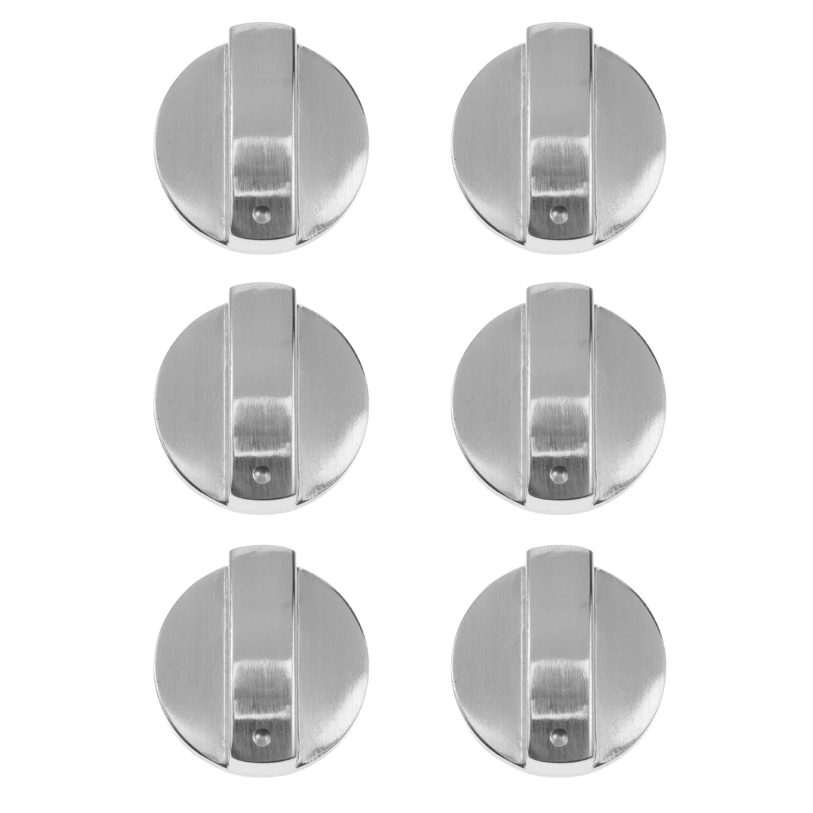 6 PCS Kitchen Appliance Knob Zinc Alloy Metal Burner Switch Positive Universal Stove