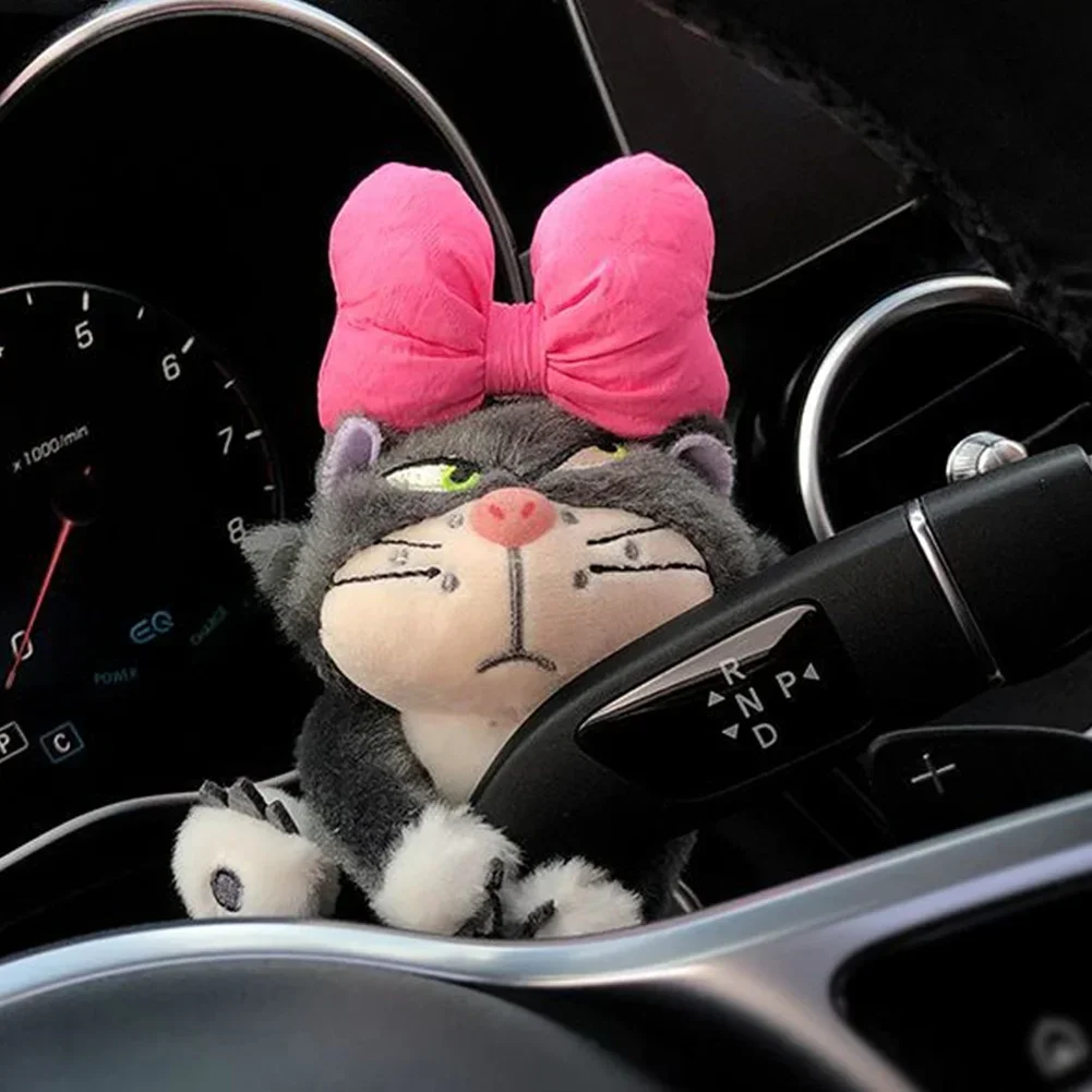 Cat Plush Clutch Decoration Cartoon Lucifer Cat Car Wiper Turn Signal Creativity Decorate Auto Accessories Car Decoration