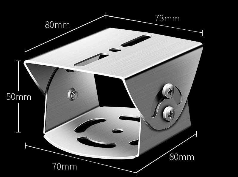 Replace DS-1706ZJ / DS-1708ZJ Cardan Joint Steel / 304 Stainless Steel PT Joint Aluminum Alloy Universal Joint CCTV Camera Mount