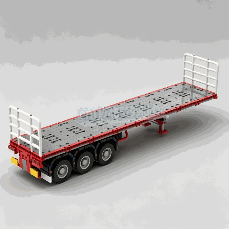 1836PCS Heavy Flatbed Trailer Building Blocks Transport Vehicle Model DIY Assembly Toy Creative Desktop Display Festival Gifts