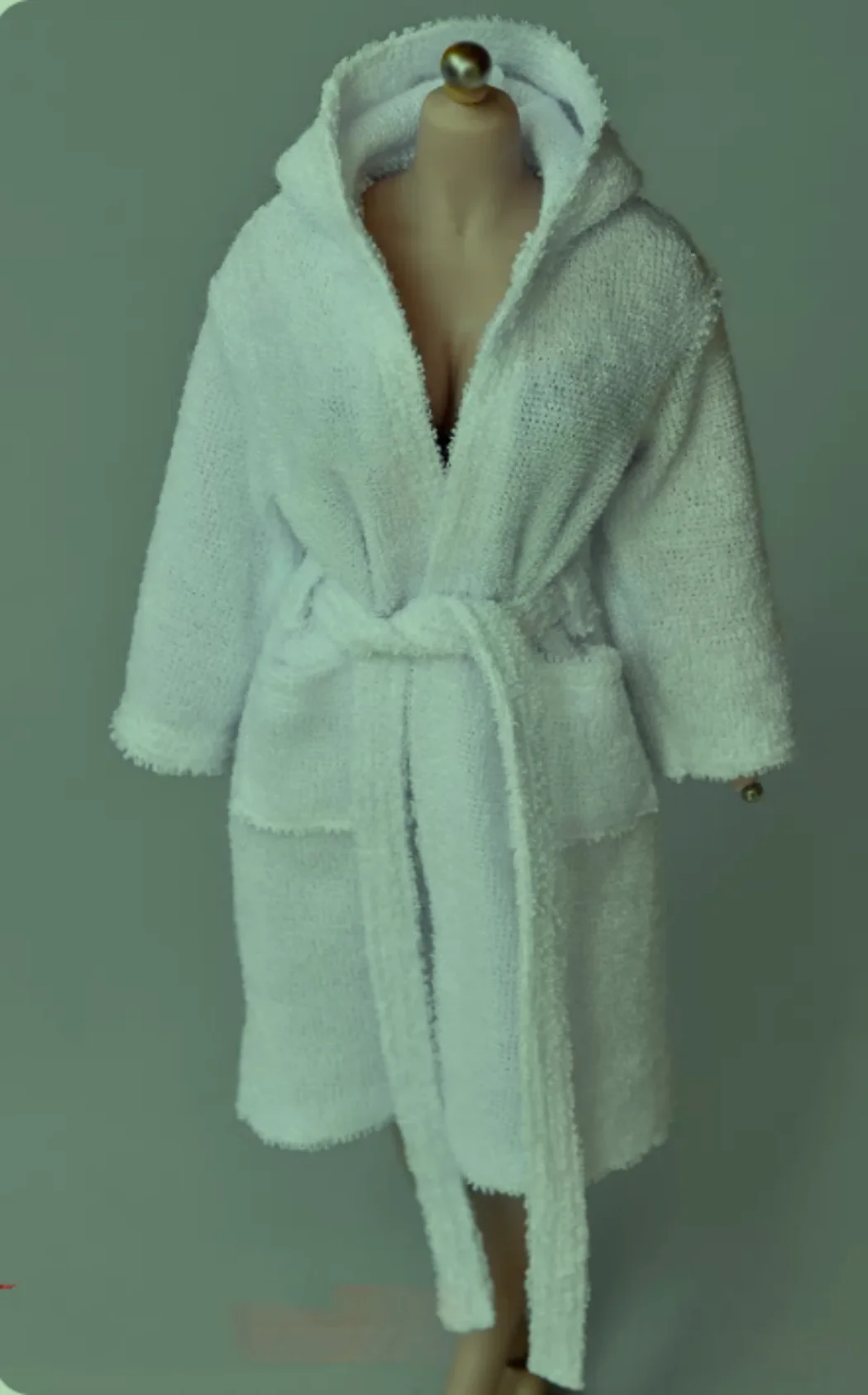 

1/6 Female male Robe bathrobe towel White Clothing coat Toys for 12'' Soldier Action figure
