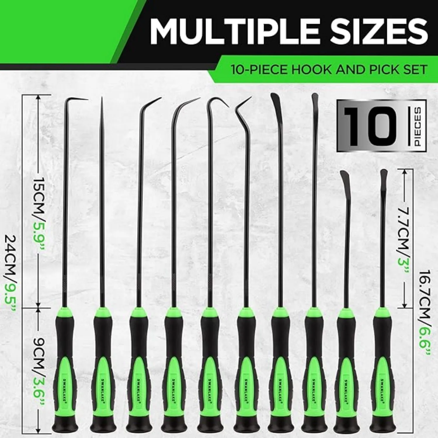 SWANLAKE Hook and Pick Tool, Pick Tool Set for Car Auto Oil Seal/O-Ring Seal Gasket Pick Hooks Puller Remover image 2