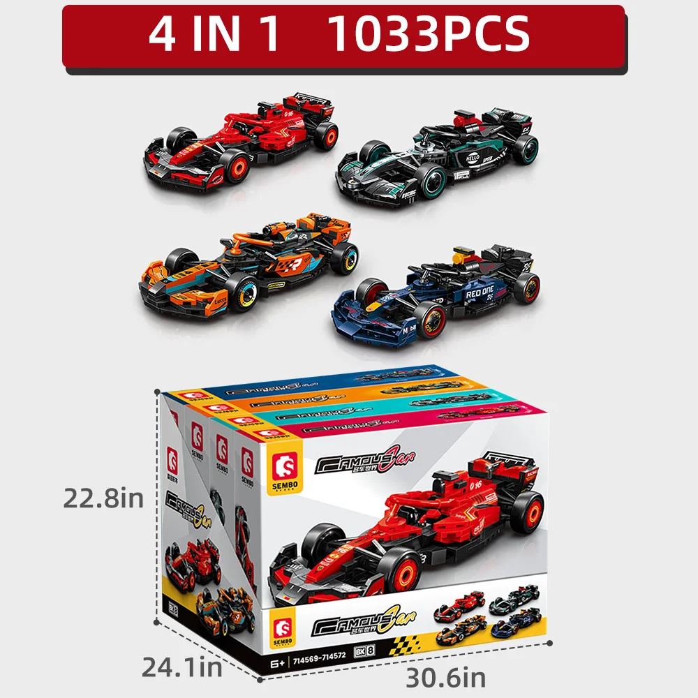 1033-delige Technische Raceauto Bouwstenen, Stadvoertuig, Cool Model, Beroemde Sportwagen, DIY Educatief Speelgoed, Verjaardagscadeau voor Kinderen