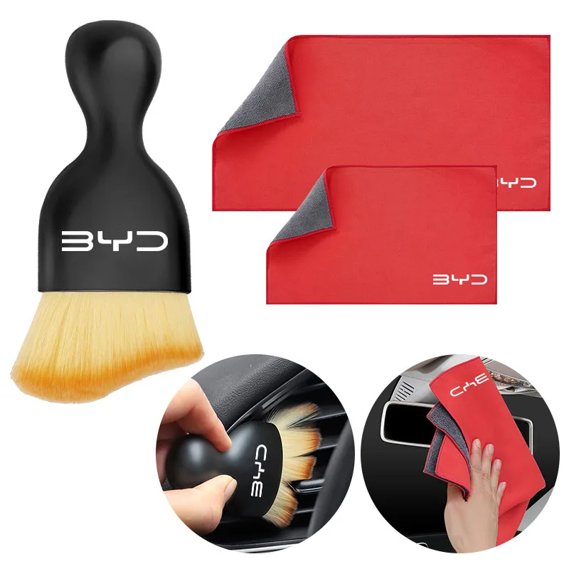 Toalla de microfibra para lavado de coches, paño de limpieza, cepillo suave para limpieza de coches BYD Qing Song Tang Yuan E1 E5 E6 F0 F3 F3r F6 G3 G5 G6