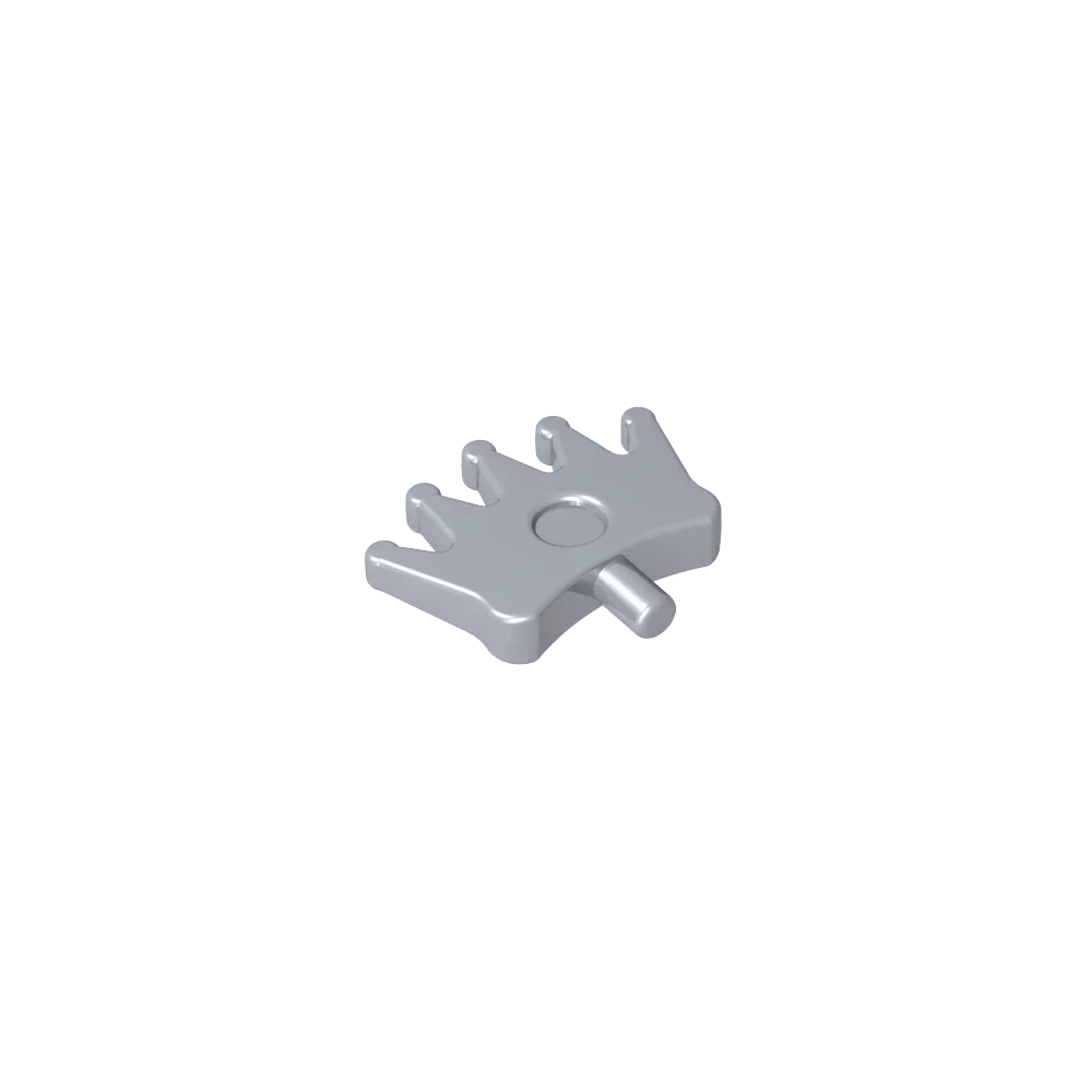 Gobricks GDS-2064 ヘッドウェア アクセサリー クラウン/ティアラ 5 ポイントとピン付き レゴ 96491 と互換性あり 組み立てブロック