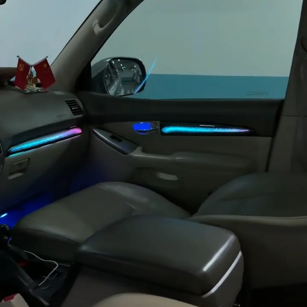 LED Car Inner Ambient Lamp ForToyota Prado 2004-2009 Model Year Vehicle Dynamic Magic Color OEM Size Cube style Ambient Light