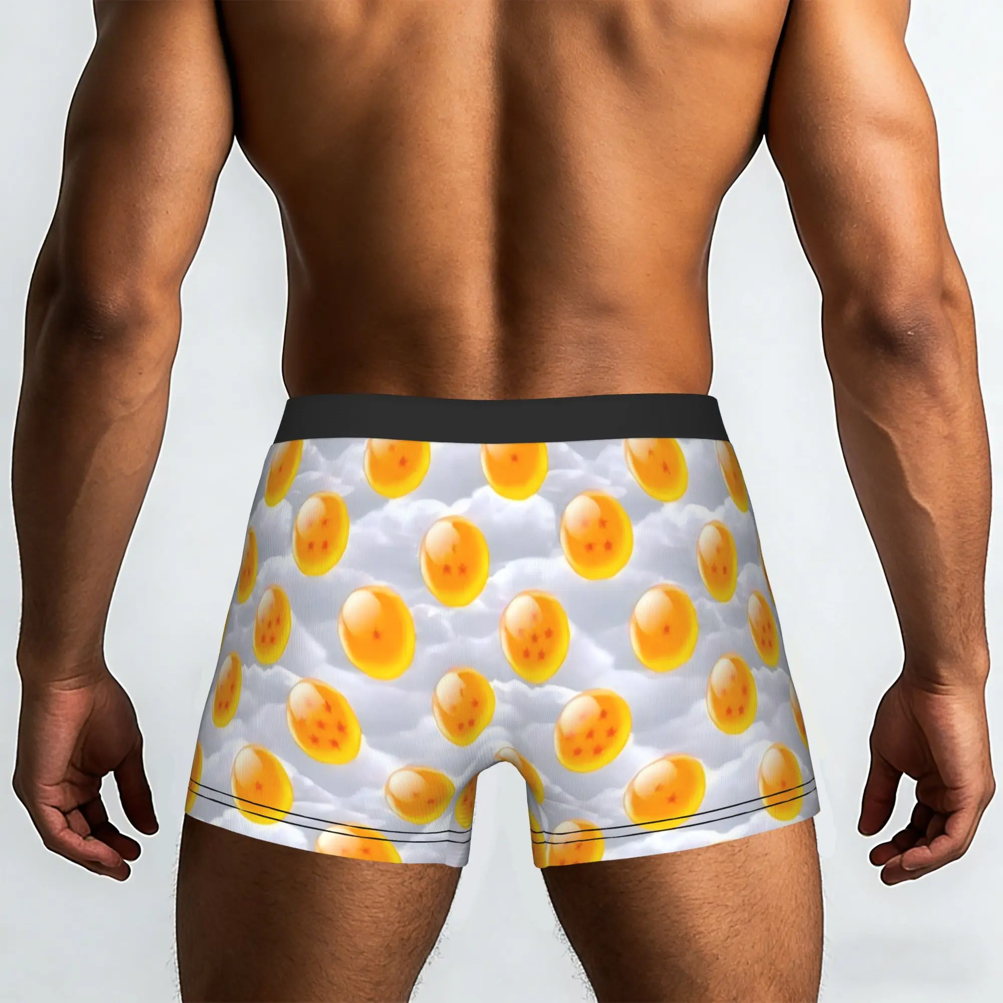 Dragon Balls in the Clouds Pattern Dragon Ball Underpants Breathbale Panties Men's Underwear Print Shorts Boxer Briefs
