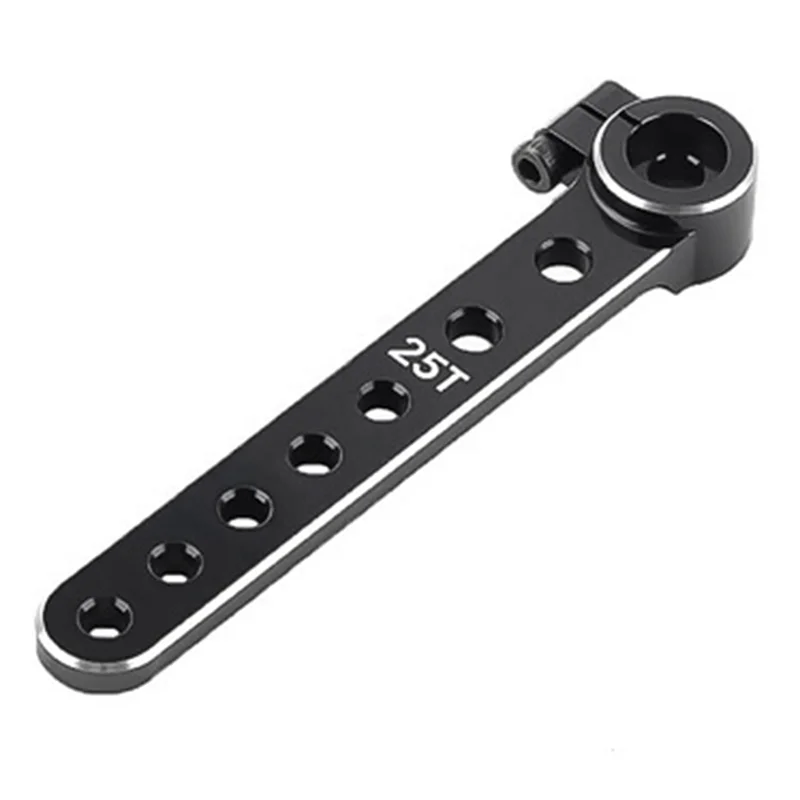Bocina de brazo de extensión de dirección de aleación de aluminio 25T para piezas de unidades de Servo sobre orugas de barco de coche RC