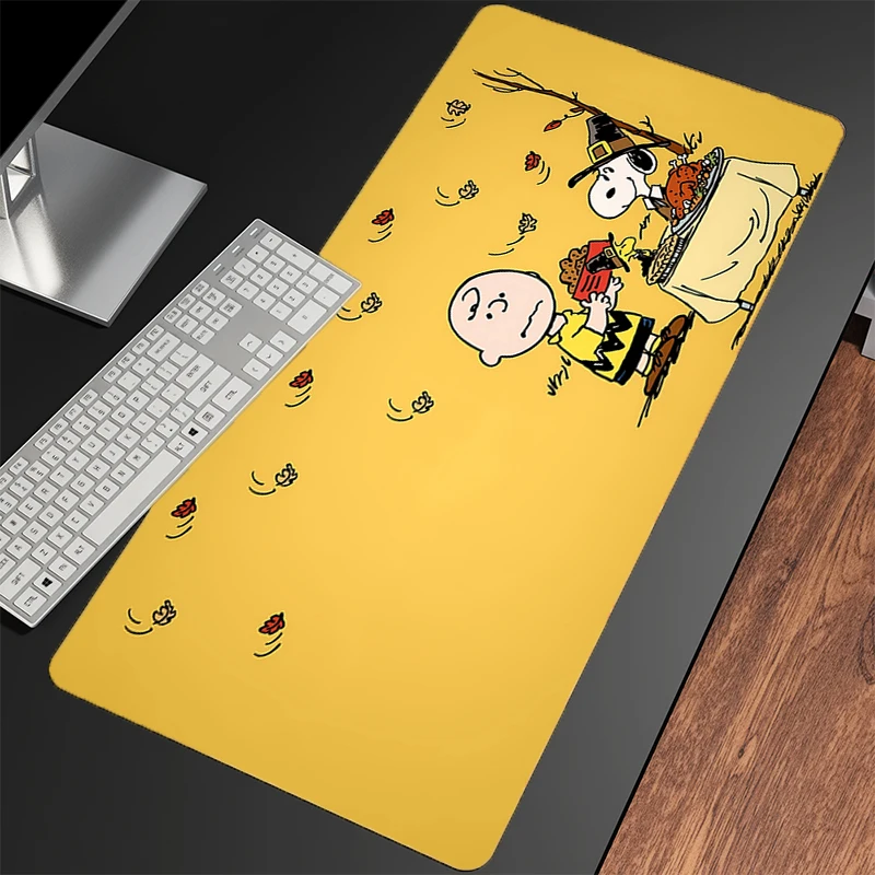 Mouse Pad Snoopy Office Laptop Cute Carpe Large PC Gamer Computer Mausepad Varmilo Keyboard Gaming Accessories Extended Desk Mat