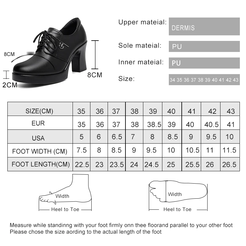 AIYUQI Women High Heels Shoes Fall 2024 New Genuin Leather Plus Size 41 42 Women Dress Shoes Lace-up Women Shoes