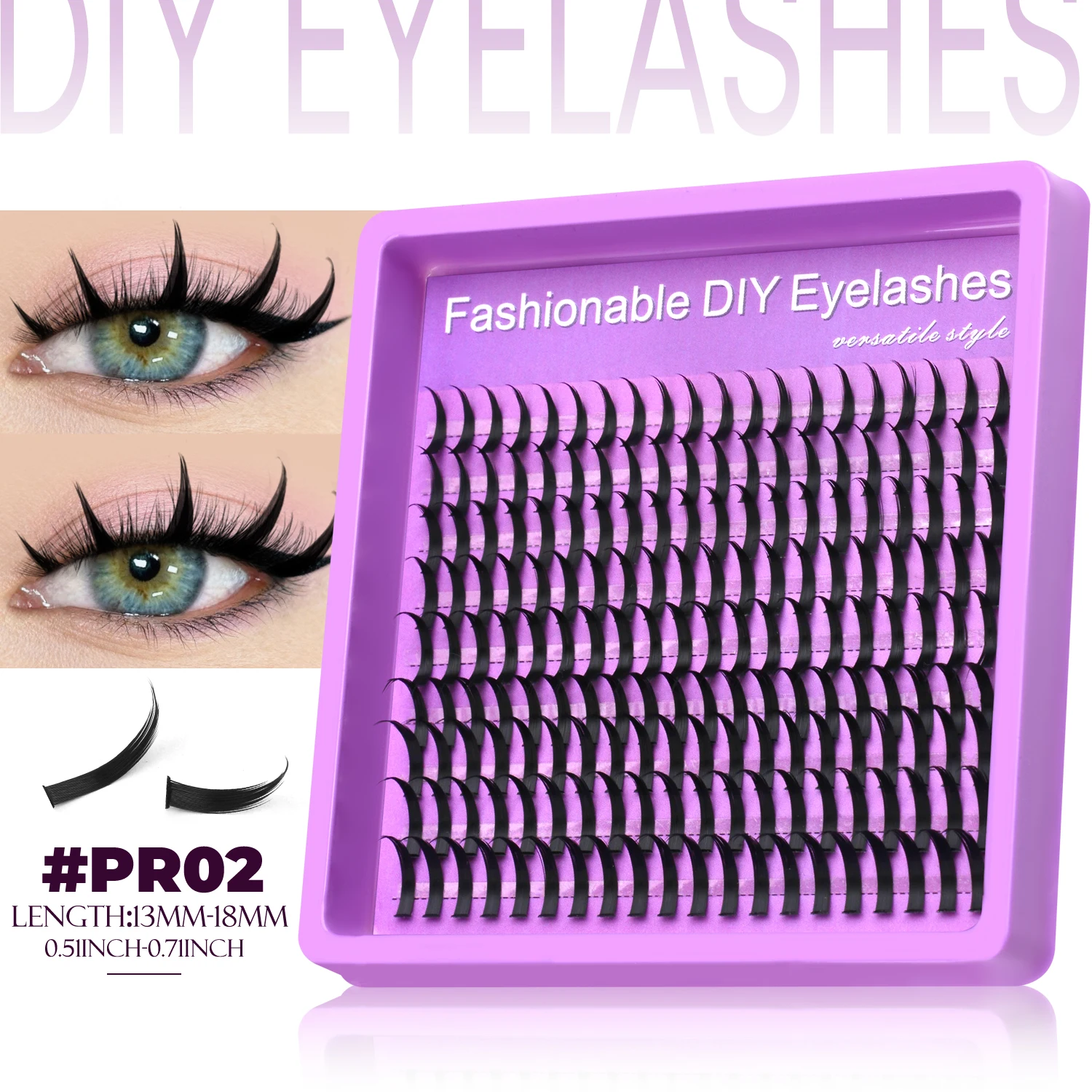 Fluffy Lash Clusters DIY Spiky Cluster Lashes