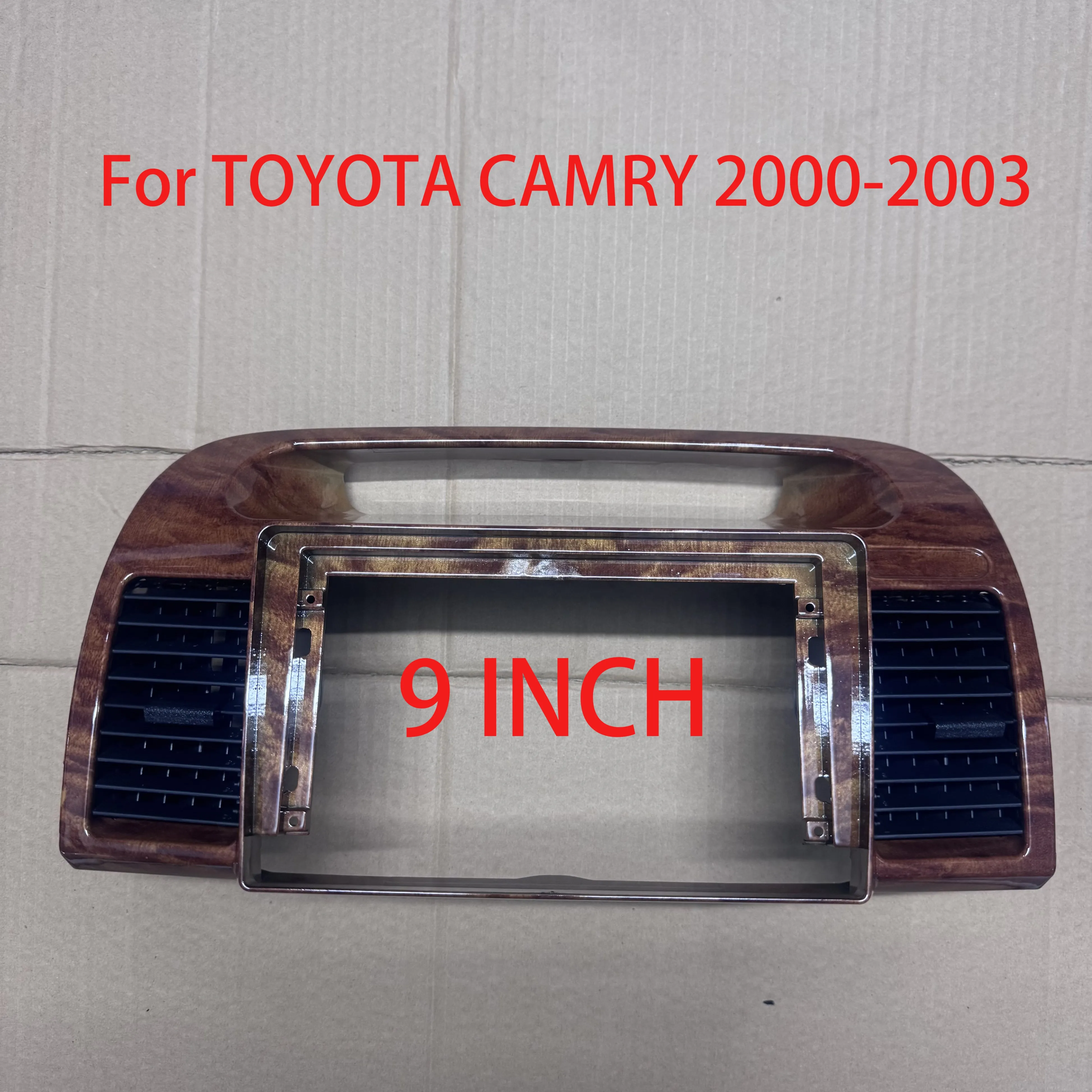 9 Inch Car Frame Fascia Android Radio Dash Fitting Panel Kit For TOYOTA CAMRY 2000-2003 VENTILATION REFITTING