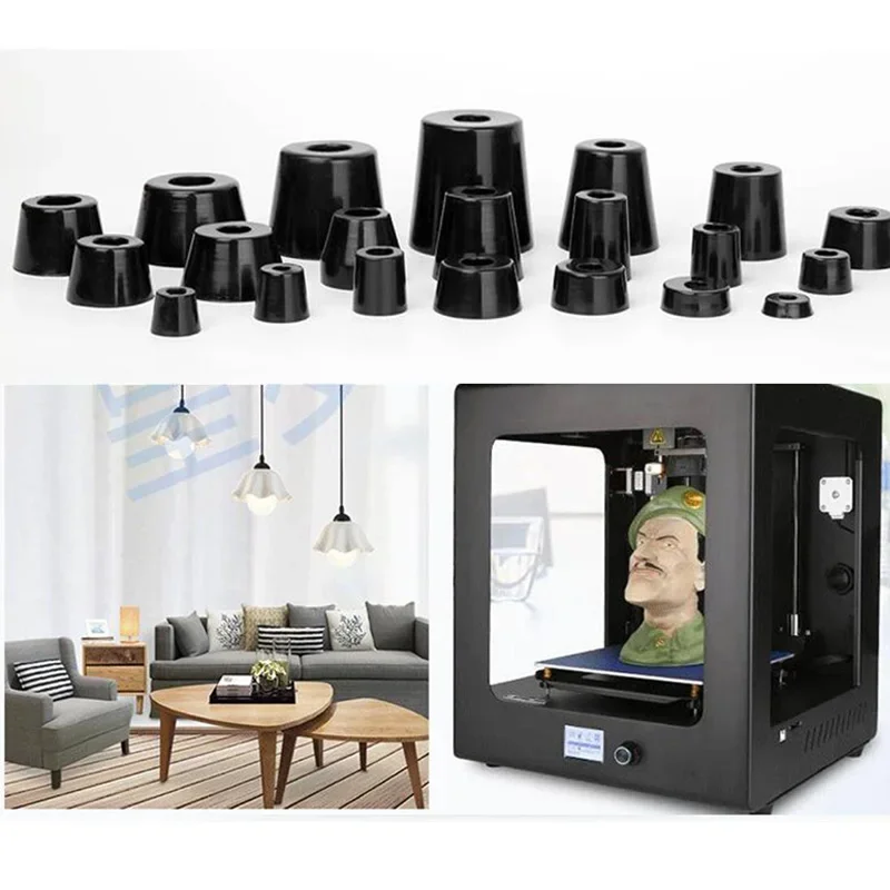 10 قطعة قواعد مطاطية خزانة أثاث حافظة مستديرة قدم المضادة للانزلاق وسادة ممتصة للصدمات دائرية لطاولة كرسي قطع المجلس الحرف الإلكترونية