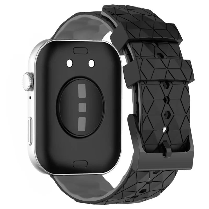 Futebol Padrão Silicone Strap para Huawei Watch, Pulseira Macia, Pulseira para Substituição Sports, Correa