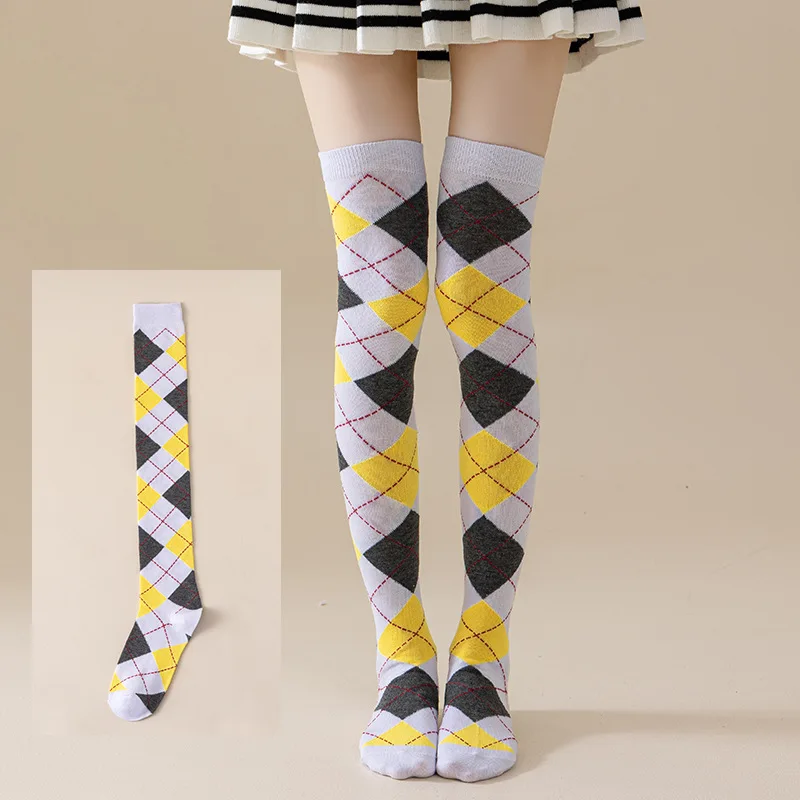جوارب طويلة لطيفة على شكل فتاة - طراز أنثوي - جوارب نسائية ناعمة وعصرية لفصل الربيع #6