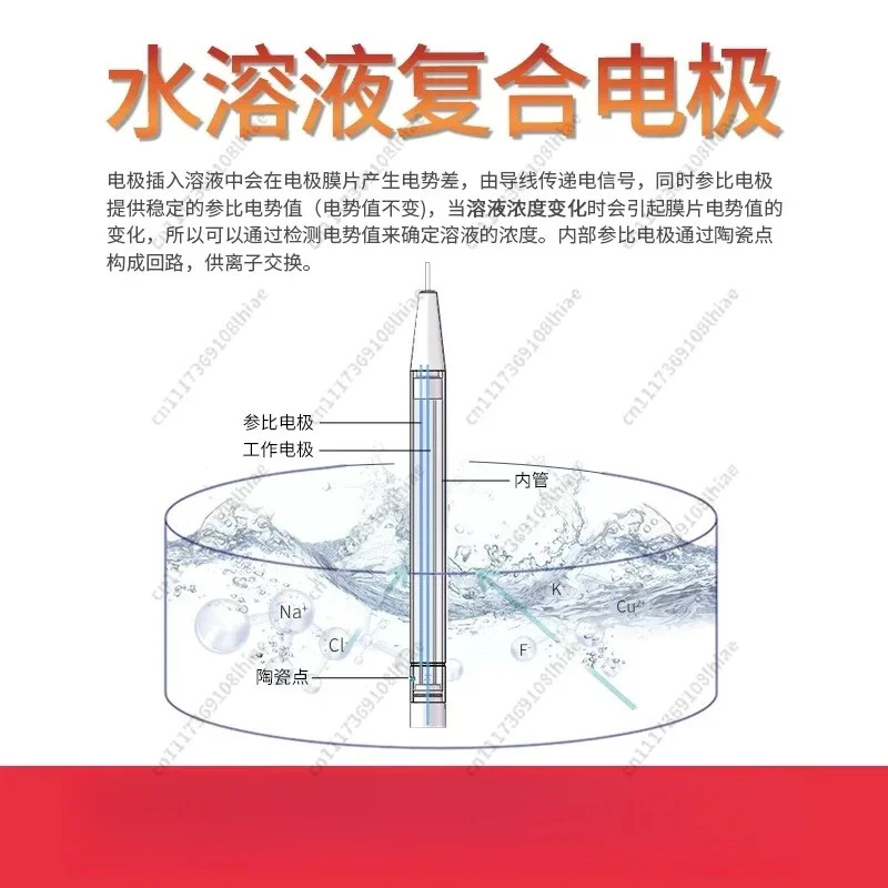 Industrial Online Composite Electrode Whole-body Waterproof Selective Electrode Silver Ion Ammonium Ion Concentration
