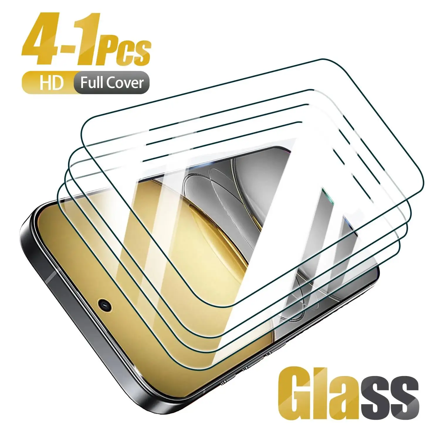 

4-1Pcs Tempered Glass For Realme C75 C63 C61 C55 C67 C35 C33 C31 C25 C21 C17 C15 C12 C11 C30 C20 C3 C2 HD Screen Protector