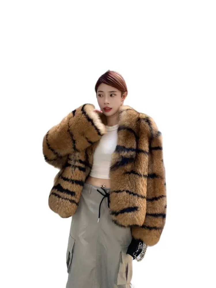 Fangtai 여성용 천연 리얼 여우 모피 코트, 따뜻한 럭셔리 플러스 사이즈 재킷, 여성 조끼, 겨울 의류, 무료 배송, 2023 신상