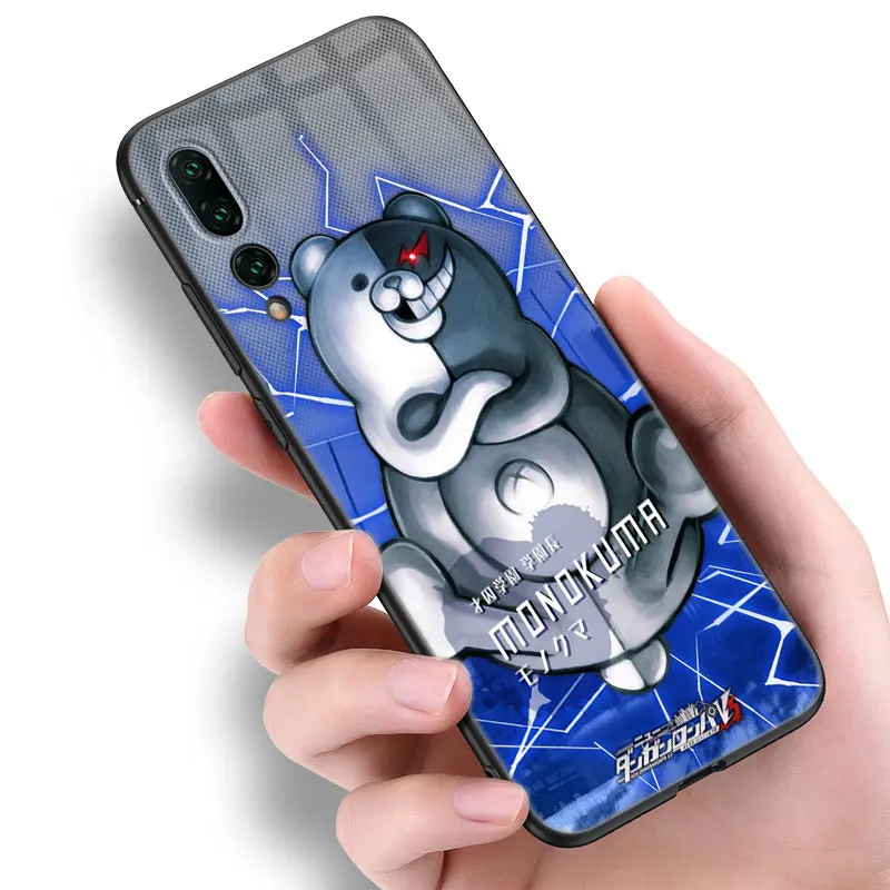 Danganronpa Black Silicone Phone Case For Huawei P10 P20 P30 P40 Lite P50 P60 Art P50E P Smart Z 2018 2020 2021 Pro 2019