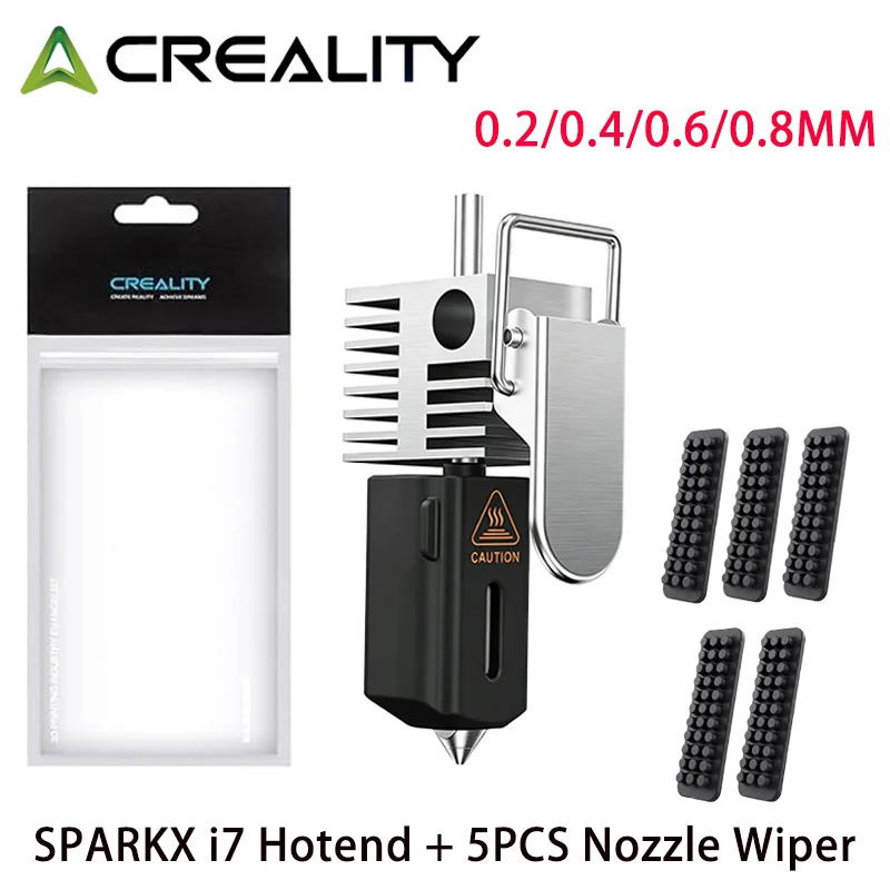 Creality SPARKX i7 Hotend 0.4mm Nozzle Kit with 5PCS Nozzle Wiper,SPARKX i7 Quick-Swap Hotend Assembly Original 3D Printer Hoten