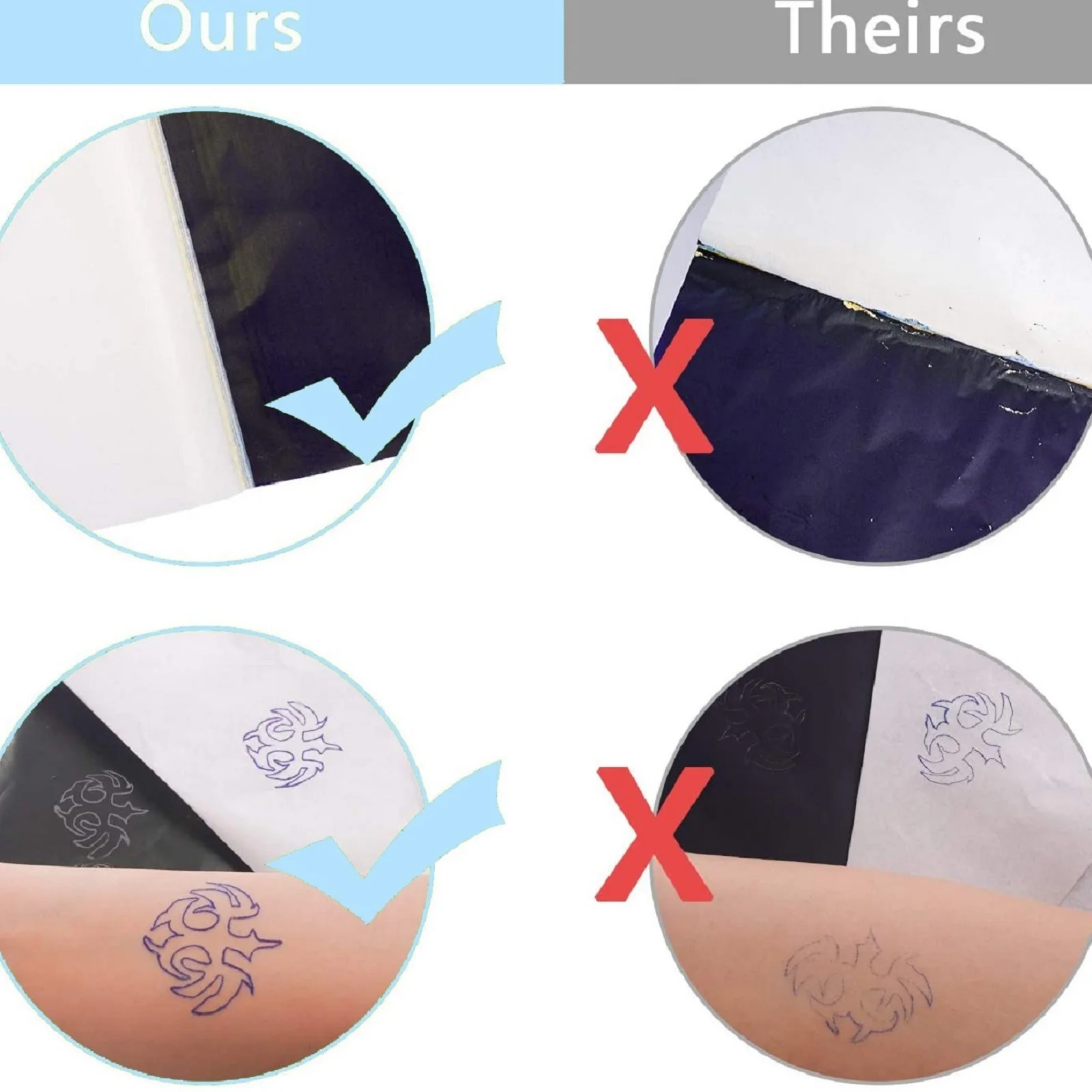 10/30/50/100 قطعة POSEIDON ورق نقل الوشم ورق استنسل الوشم ورق نسخ ورق حراري لآلة نقل الوشم