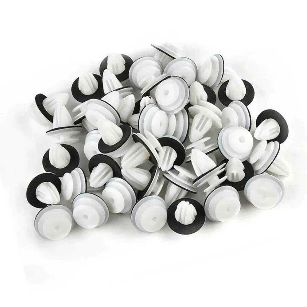 10/100pc Car Door Trim Panel Clip Car Fastener Universal Auto Bumper Mudguard Rivet Clip Auto Body Push Retainer Car Accessories