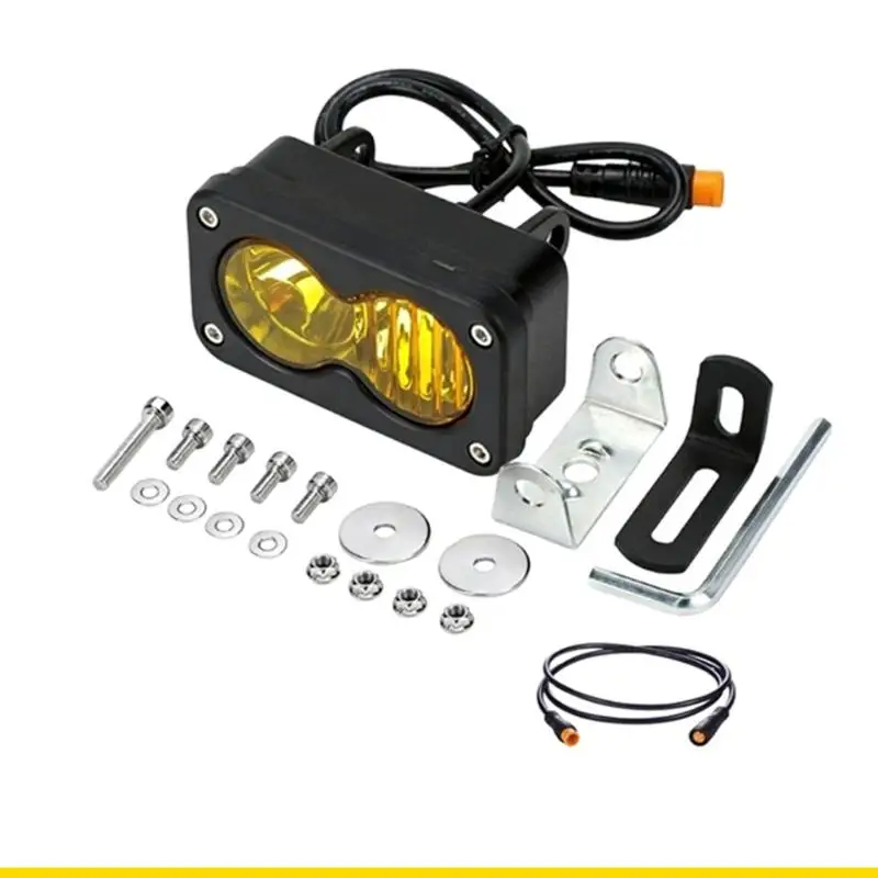 SZCH 6000-6500K Bright 20W Motorcycle Headlight With Double TIR Optics Suitable For Ridstar Commuters Bikes Off Roading Riding