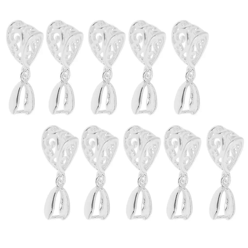

Pinch Bails Finding Pinch Clip Filigree Connector Copper Jewelry Supplies for Bracelet Beads and Pendant DIY