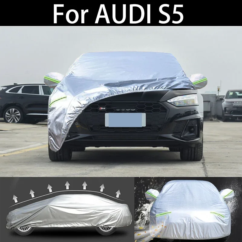 

For AUDI S5 Full Car Covers Dustproof Outdoor Indoor UV Snow Resistant Sun rain Protection waterproof hail cover for car