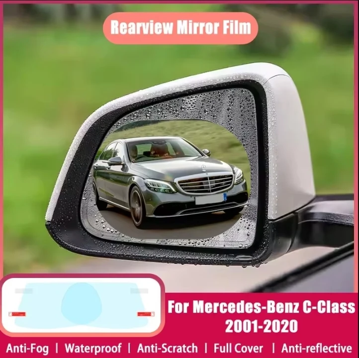 Полное покрытие, защитная противотуманная пленка для Mercedes-Benz C-Class W203 W204 W205, автомобильное зеркало заднего вида, водонепроницаемые аксессуары от дождя