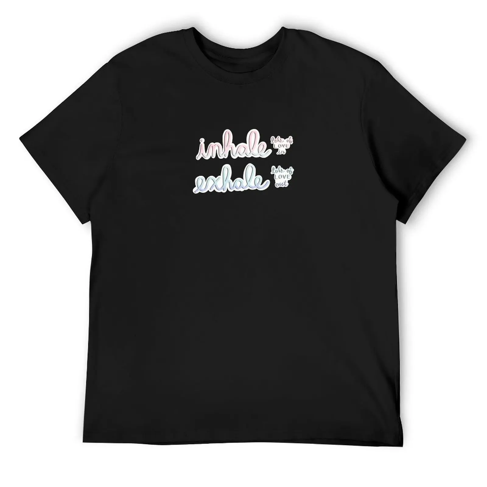 

Inhale Exhale Lots of Love T-Shirt aesthetic clothes Aesthetic clothing luxury t-shirt blue archive men clothes