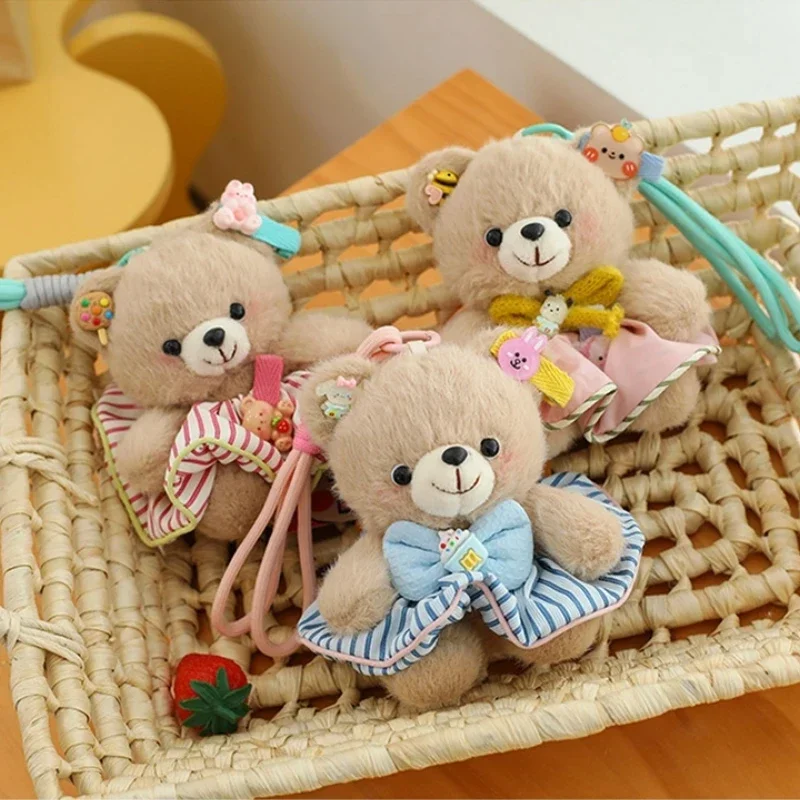 Gorąca Wyprzedaż 13cm Słodki Uroczy Pluszowy Miś Breloczek Królik Modna Biżuteria Brelok Zawieszka do Torebki Prezent Urodzinowy Dekoracja Torebki