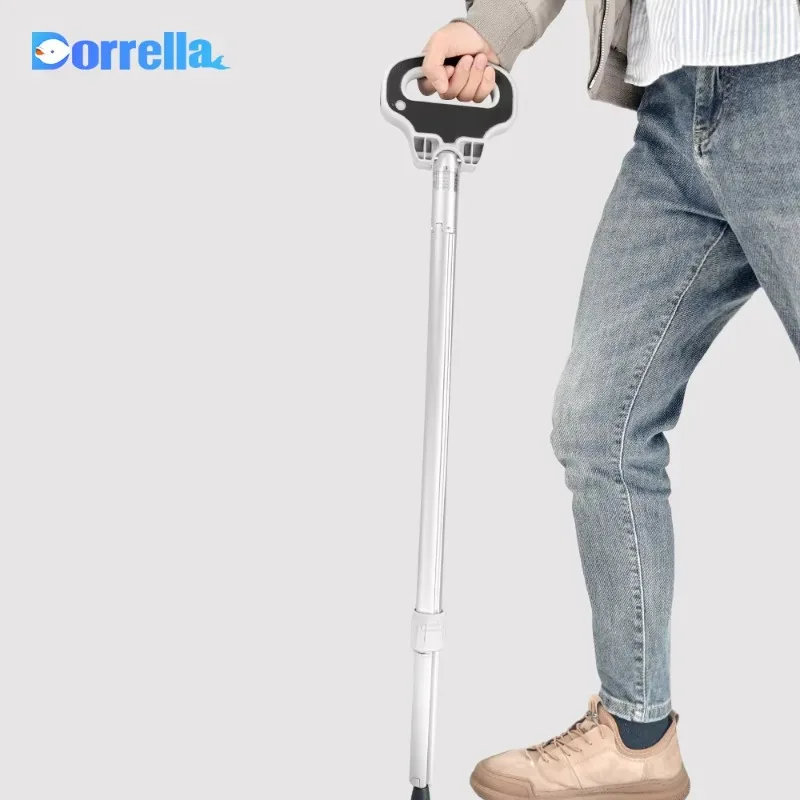 Portable Folding Cane, Height Adjustable 80‑95cm Walking Stick Suitable for Elderly Outdoor Mountain Walking