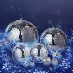 Mirror Ball Disco Party Decorations Nightclub Karaoke Bar Stage Festival Wedding Christmas Window Ornament Ball