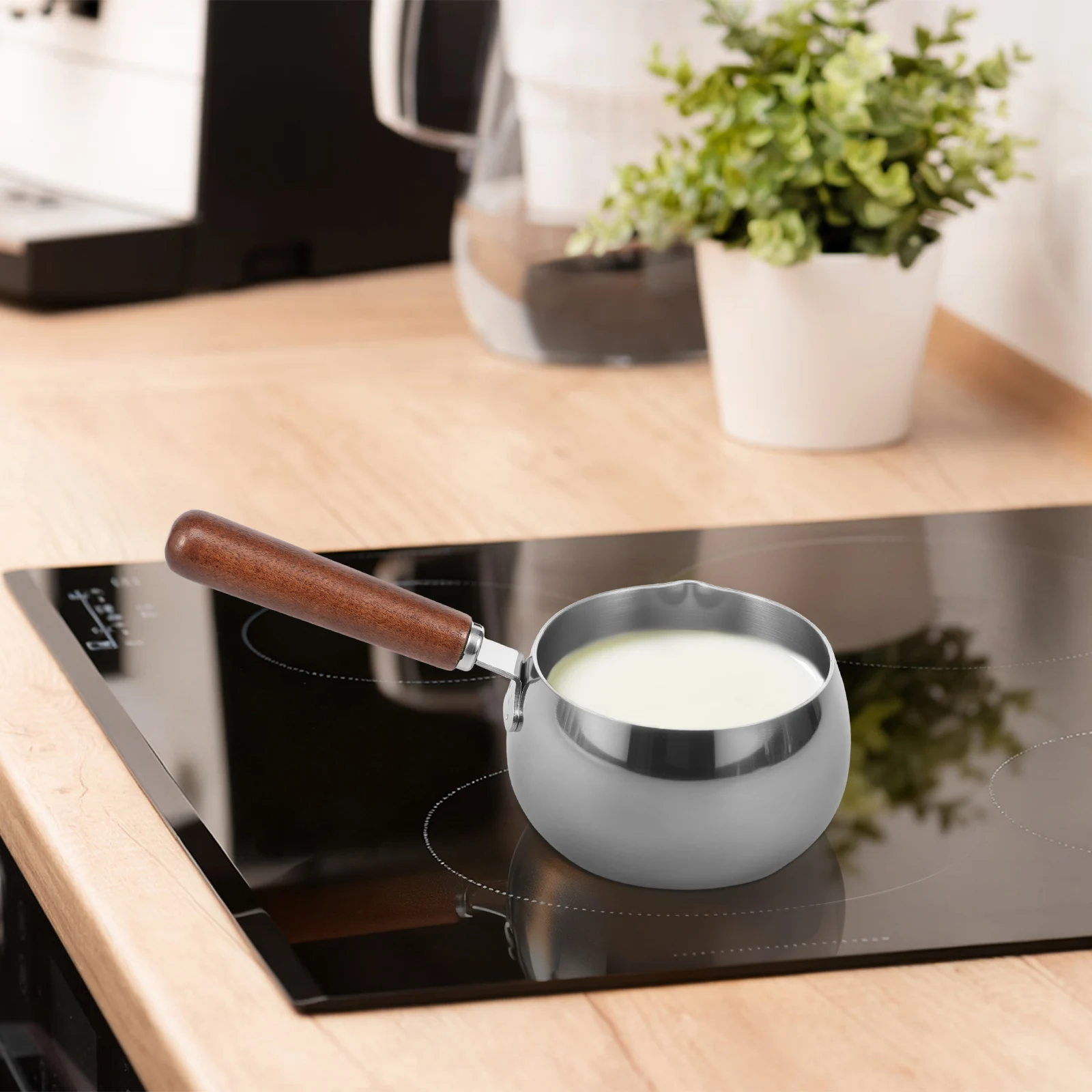 Stainless Steel Saucepan Multipurpose Baby Complementary Food Pot Milk Butter Warmer Pot Butter Melting Pot Houshold Kitchenware