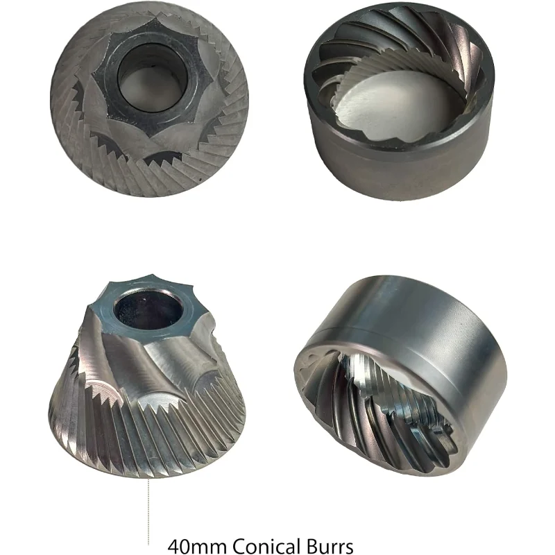 مطحنة القهوة D40+ ذات الجرعة الواحدة (أسود)