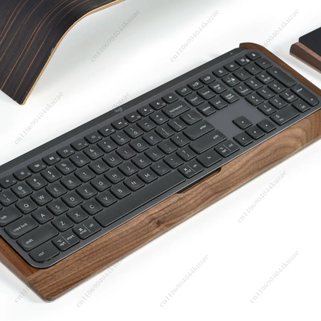 Solid Wood Keyboard Tray with - Wrist Rest Wood avis et prix