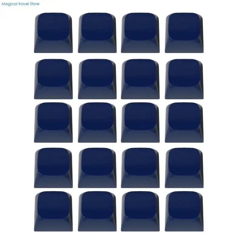 N2UB 20Keys Jade Jelly Keycap XDA Profile 1U Not Engraving Cover for MX Switches