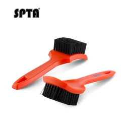 (Single Sale) SPTA Auto Tire Rim Brush Wheel Hub Cleaning Brushes Car Wheels Detailing Cleaning Car Floor Cleaning Brush