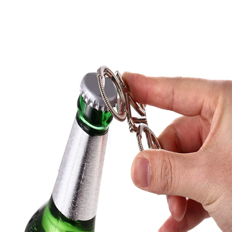 

B28C-60Pcs/Lot Metal Beer Bottle Opener Cute Bike Bicycle Keychain Key Rings For Bottle Openers Creative Gift For Cycling
