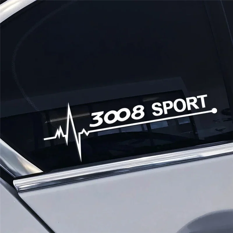 Vinyl Reflecterende Auto Zijraam Sticker Decoratief Sticker Voor 3008 Sport 308 307 407 207 406 408 2008 108 106 208