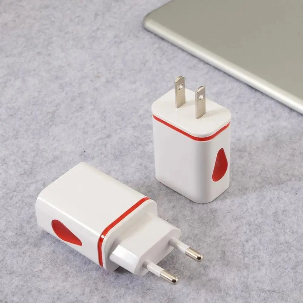 Mobile Phone Charge Double USB Ports Fast Charging Wall Charger US/EU Plug Charger Head USB Charger Mobile Phone Charger Head