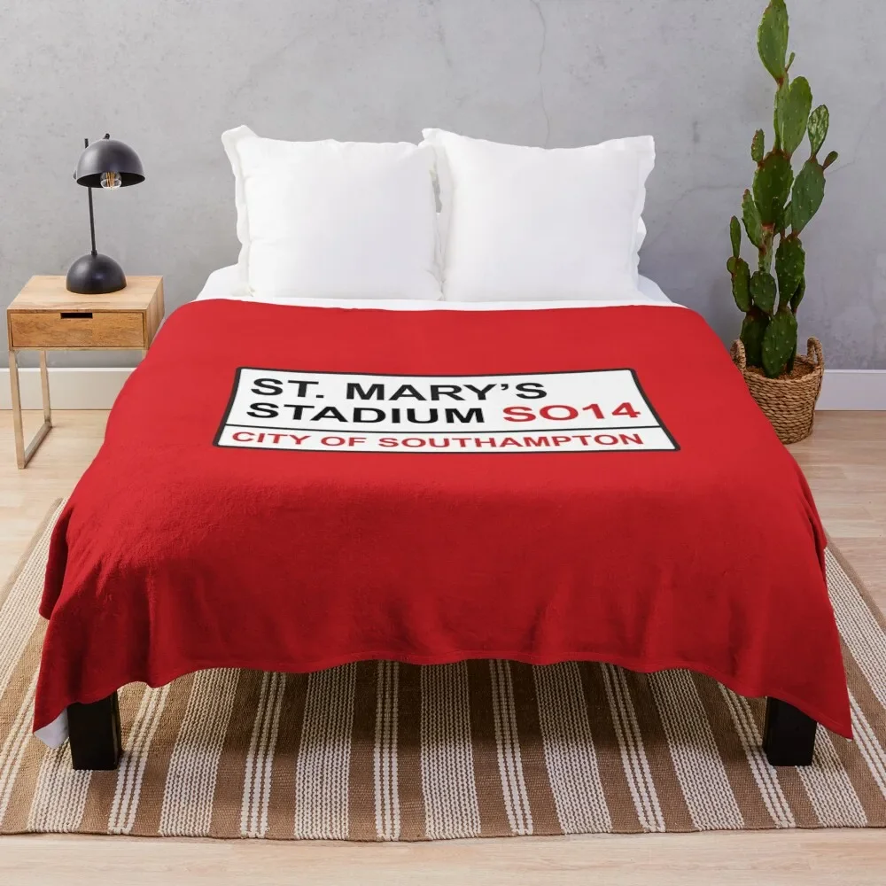 

Southampton Football Team St. Mary’s Stadium Street Sign Throw Blanket Cozy Throw Blanket for Bed Sofa Chair
