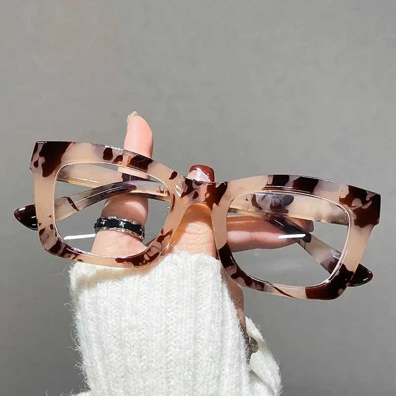 Torba retro Kolorowe okulary antyniebieskie Europa i Stany Zjednoczone Ins Wind Płaskie lustrzane kobiece kolorowe okulary