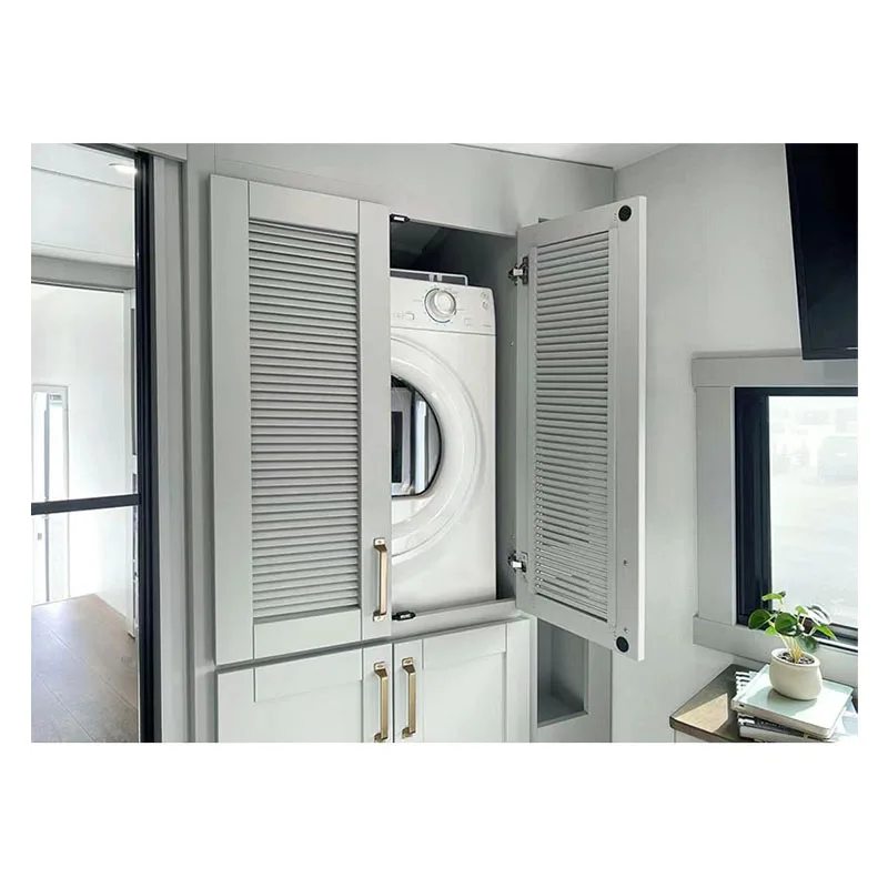 New Custom RV Aluminium Washing Machine Cabinet For Caravan Modern Lightweight Camping RV Accessories
