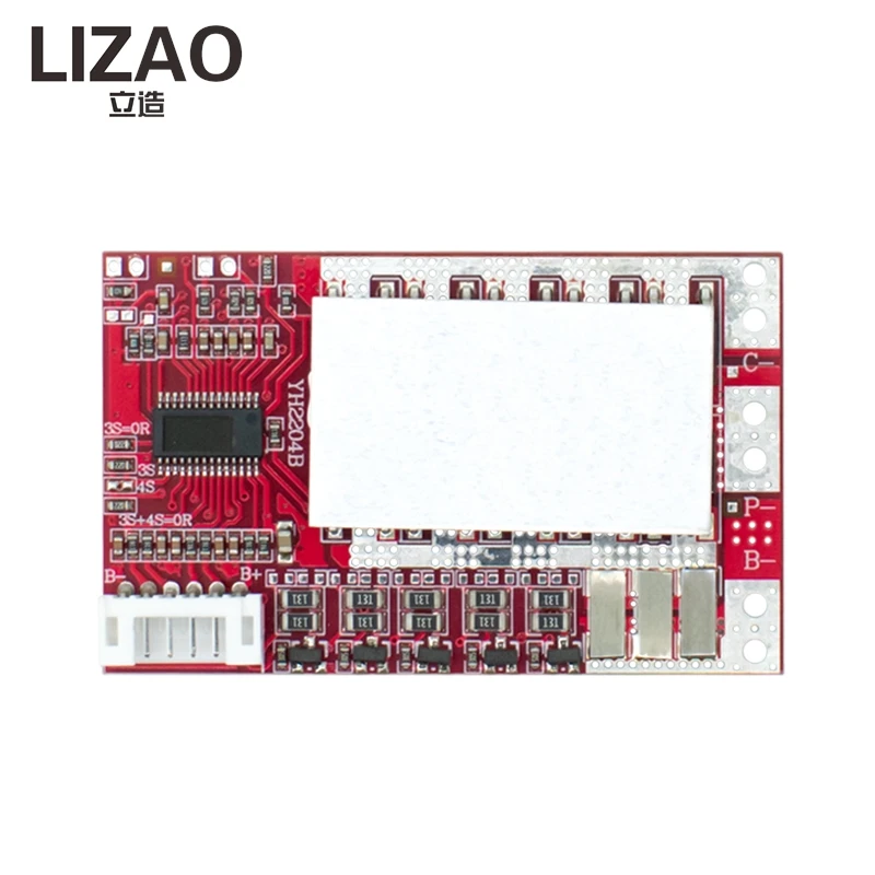 LIZAO 3S-5S 50A BMS Battery Protection Board with Balancing Charging for Power Tool Solar Inverter DIY